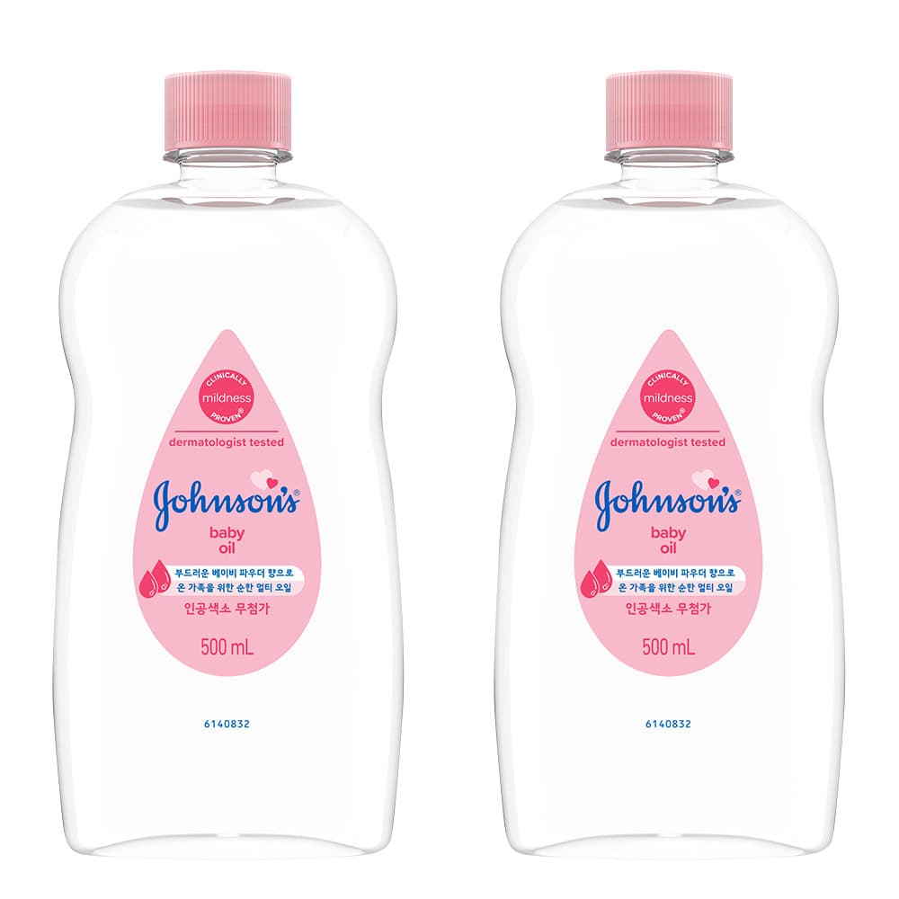 티씨에이코리아 존슨즈 베이비 오일, 500ml, 2개