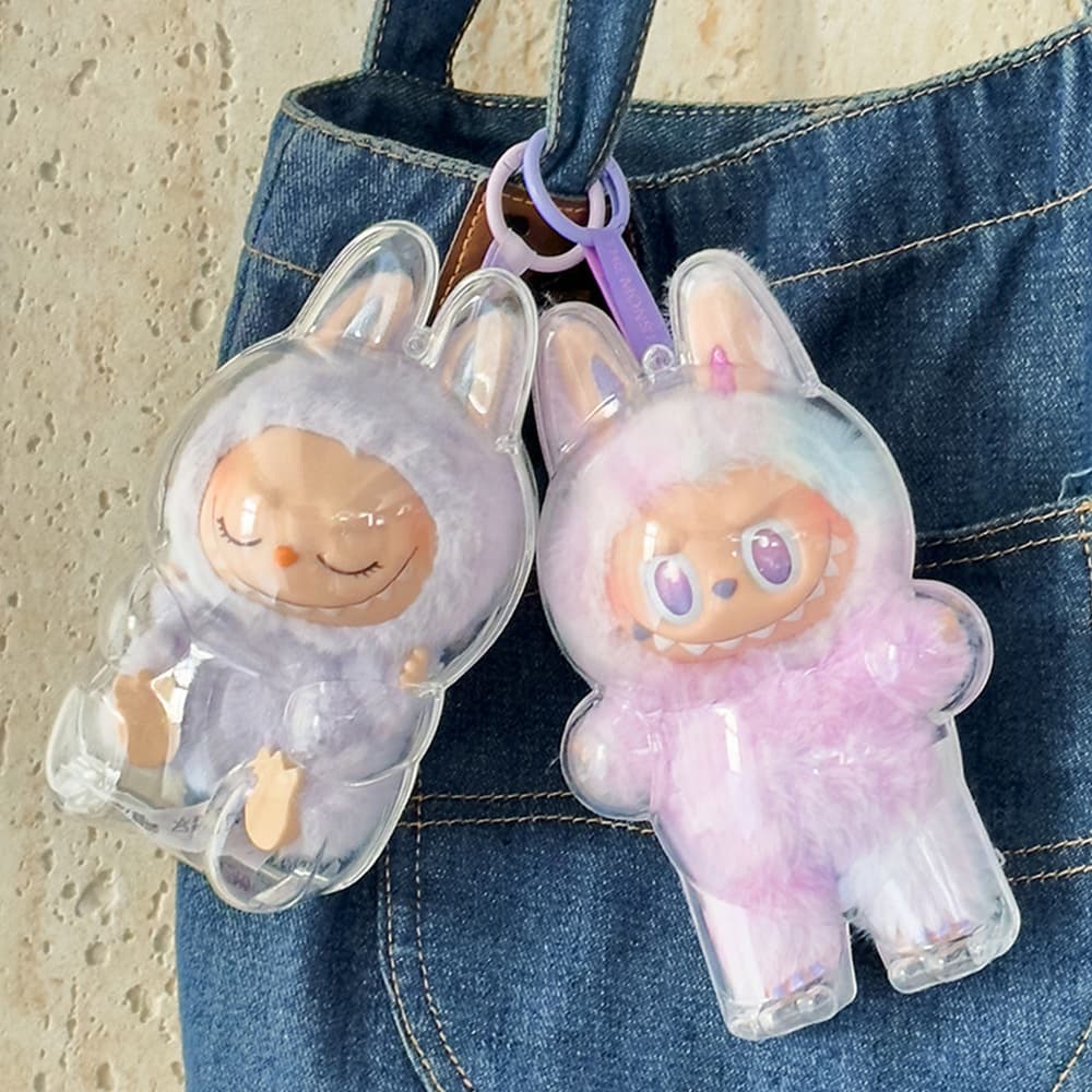 주식회사 상상홀릭(SANG SANG HOLIC Co., Ltd.) 라부부 투명 하드커버, 15cm, 시팅, 1개