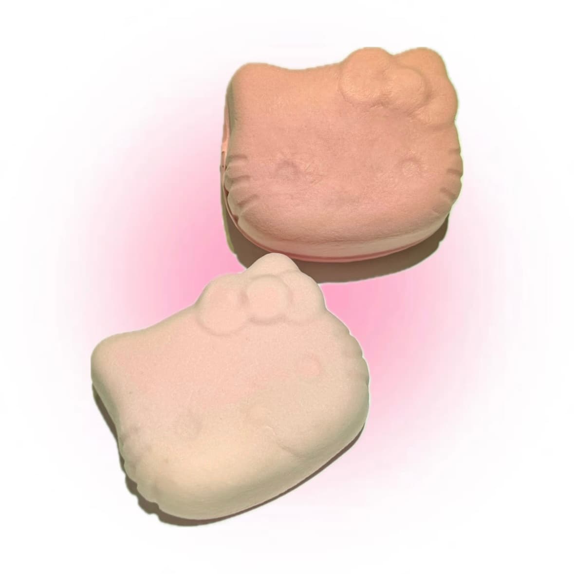 라미오 핑크 키티 페이스 말랑이 스트레스 볼, 연핑크/진핑크, 1개, 10cm
