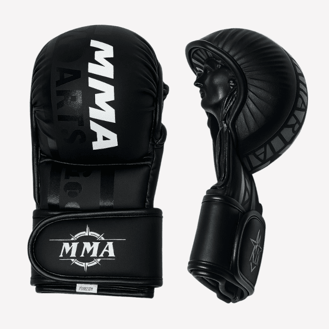 에이글로스(aiglos) MMA 오픈핑거 글러브, Basic black, M, 9개