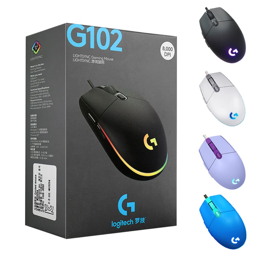 주식회사세마전자 로지텍 게이밍 마우스, G102, 블랙