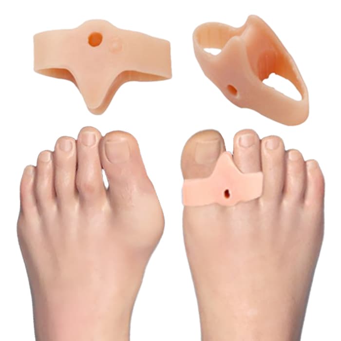 가온엘앤비 무지외반증 발가락 교정링, one size, 2세트