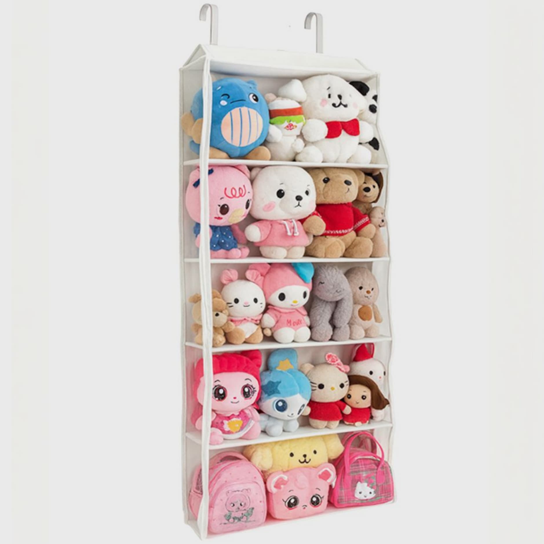 엠알럽(MRLUV) 엠알럽 인형지킴이 문걸이 인형 정리함, 6단, 문 두께 5cm, 1개