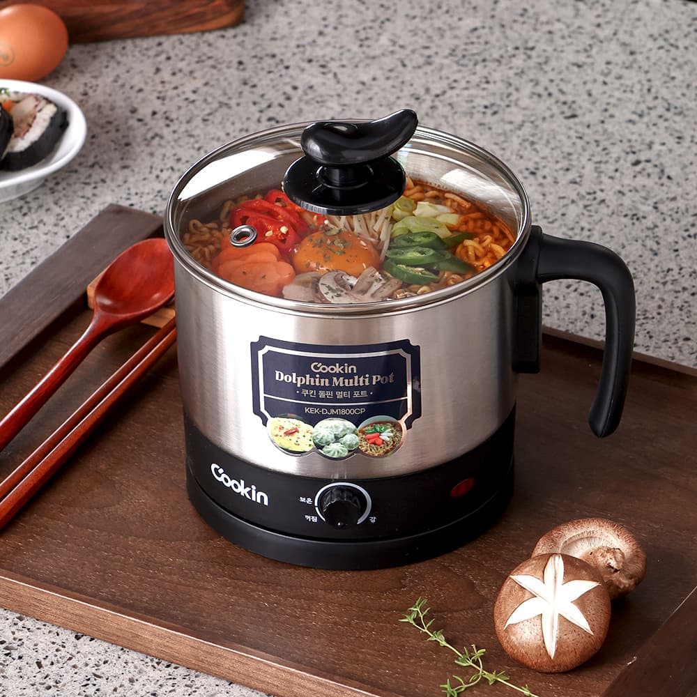 (주)남양키친플라워 키친플라워 쿠킨 돌핀 멀티 라면포트, 1.8L, 1개