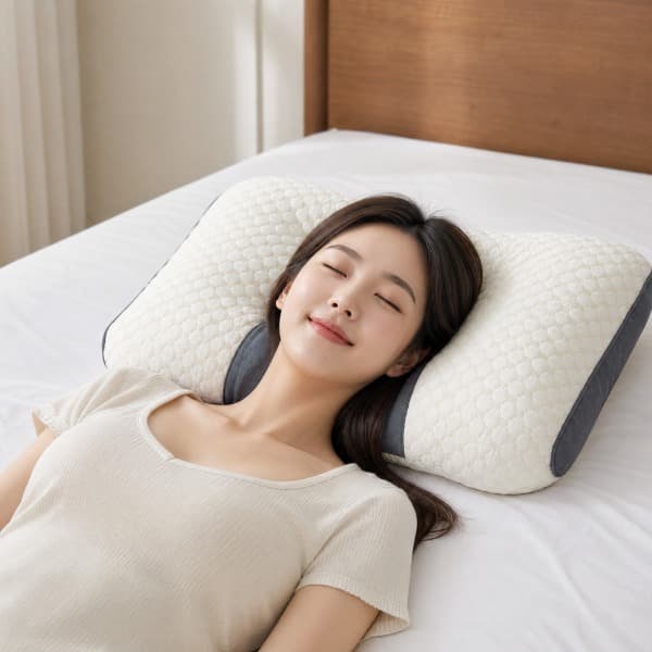 세이헬로컴퍼니 세이헬로 꿀잠자 경추베개, 엠보싱 화이트, 40 x 70cm, 2개