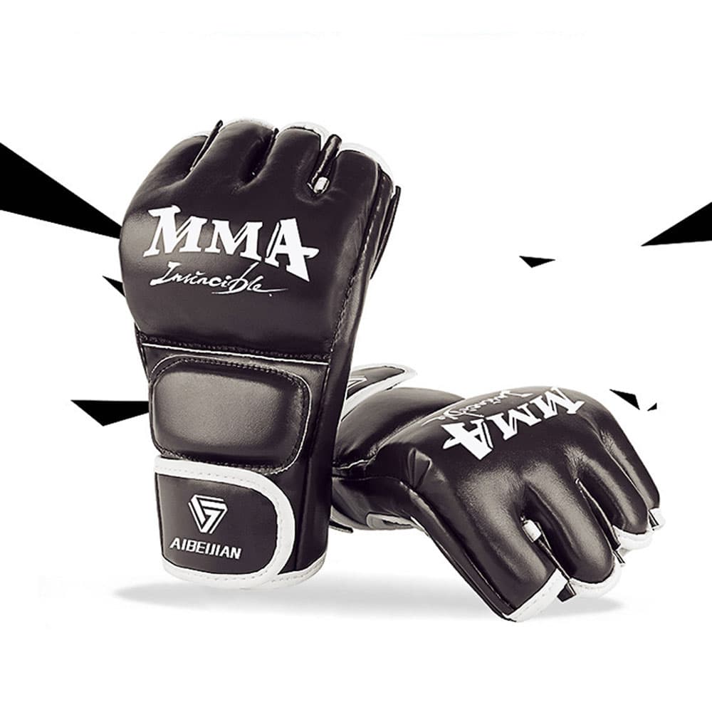 주식회사 반디 MMA 오픈핑거 이종격투기 복싱 스파링 장갑 글러브, MMA글러브, 블랙