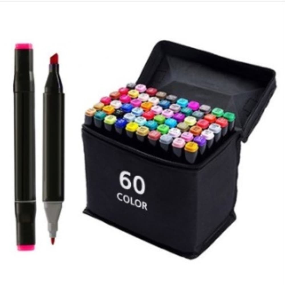 마리메이드 로에드 드로잉 디자인 마카펜 세트, 60색, 1개