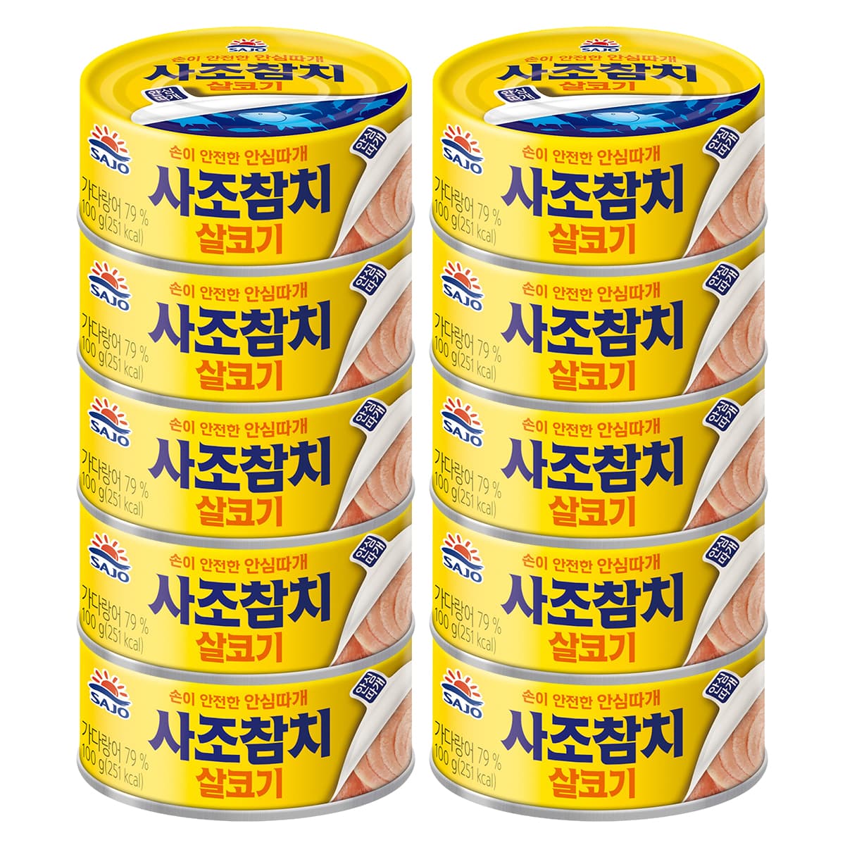 사조대림 사조 살코기 참지, 카놀라유, 100g, 10개
