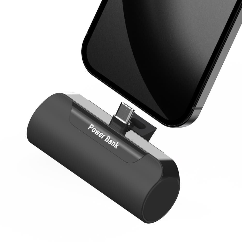 주식회사 더스마티 프리미엄 도킹형 보조배터리 5000mAh, 블랙, C타입, 1개