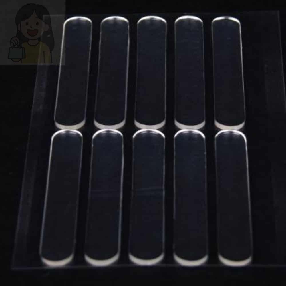솔선 마켓 방문콕방지 투명 실리콘 패드, 투명, 6.3x1cm, 10p, 1개
