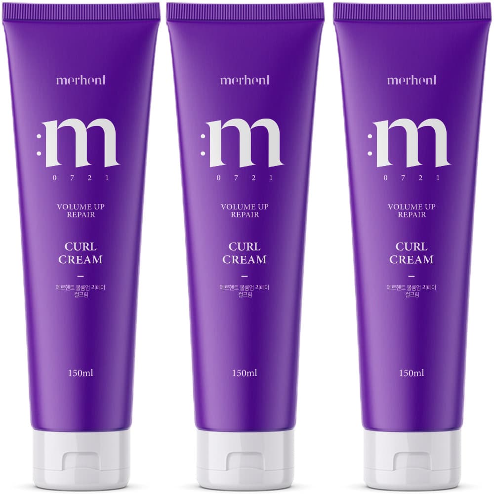 디에스엠인터내셔널주식회사 메르헨트 볼륨업 리페어 컬크림, 150ml, 3개