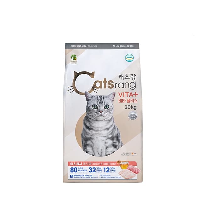 주식회사 정이비에스 고양이 사료 캐츠랑 비타플러스, 20kg, 1개
