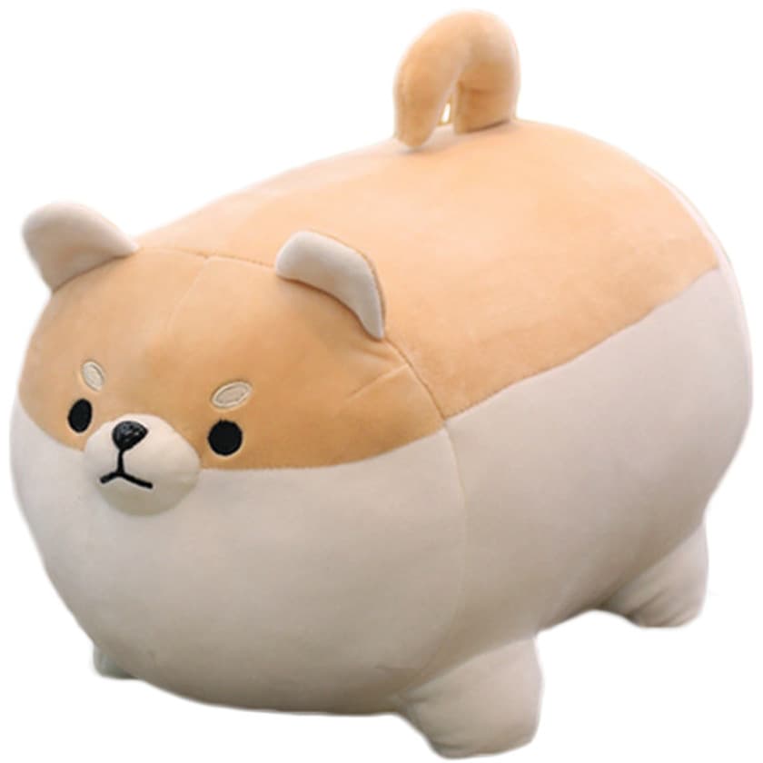 주식회사 엔티컴퍼니 네이처타임즈 뚱뚱 시바견 인형, 그레이, 40cm