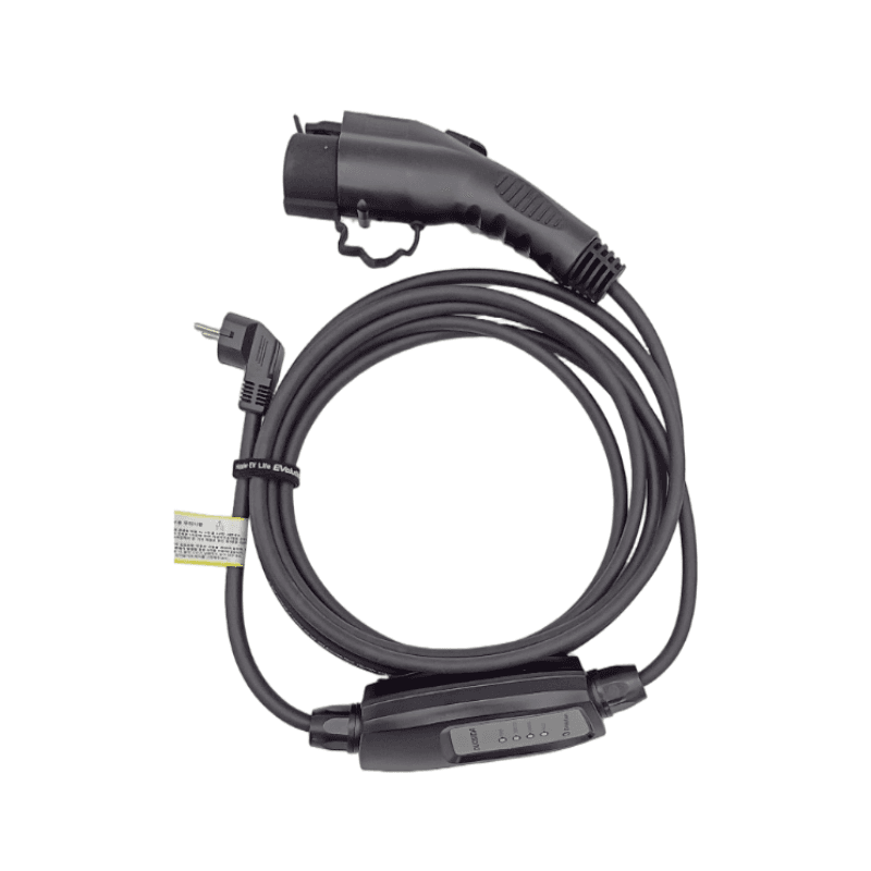 주식회사 이볼루션(EVolution co., Ltd.) 이볼루션 듀오시다 13A 220V 전기차 충전기, 블랙, 6m
