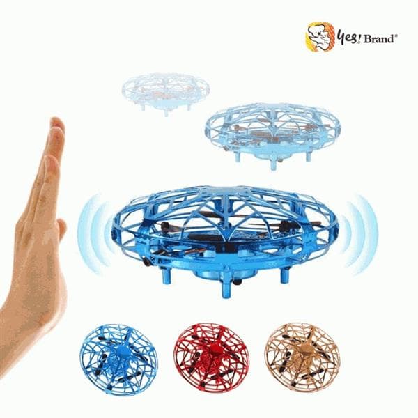 엘람 UFO 미니 드론 어린이 LED 팽이, 블루, 1개