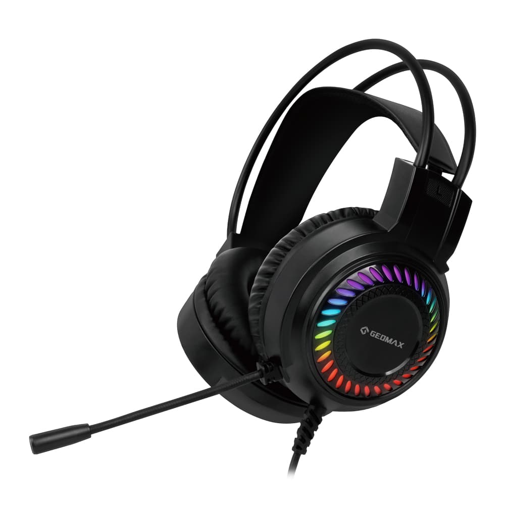 (주)이음전산 GEOMAX USB 7.1 채널 게이밍 유선 헤드셋 GM-GH1500, 블랙