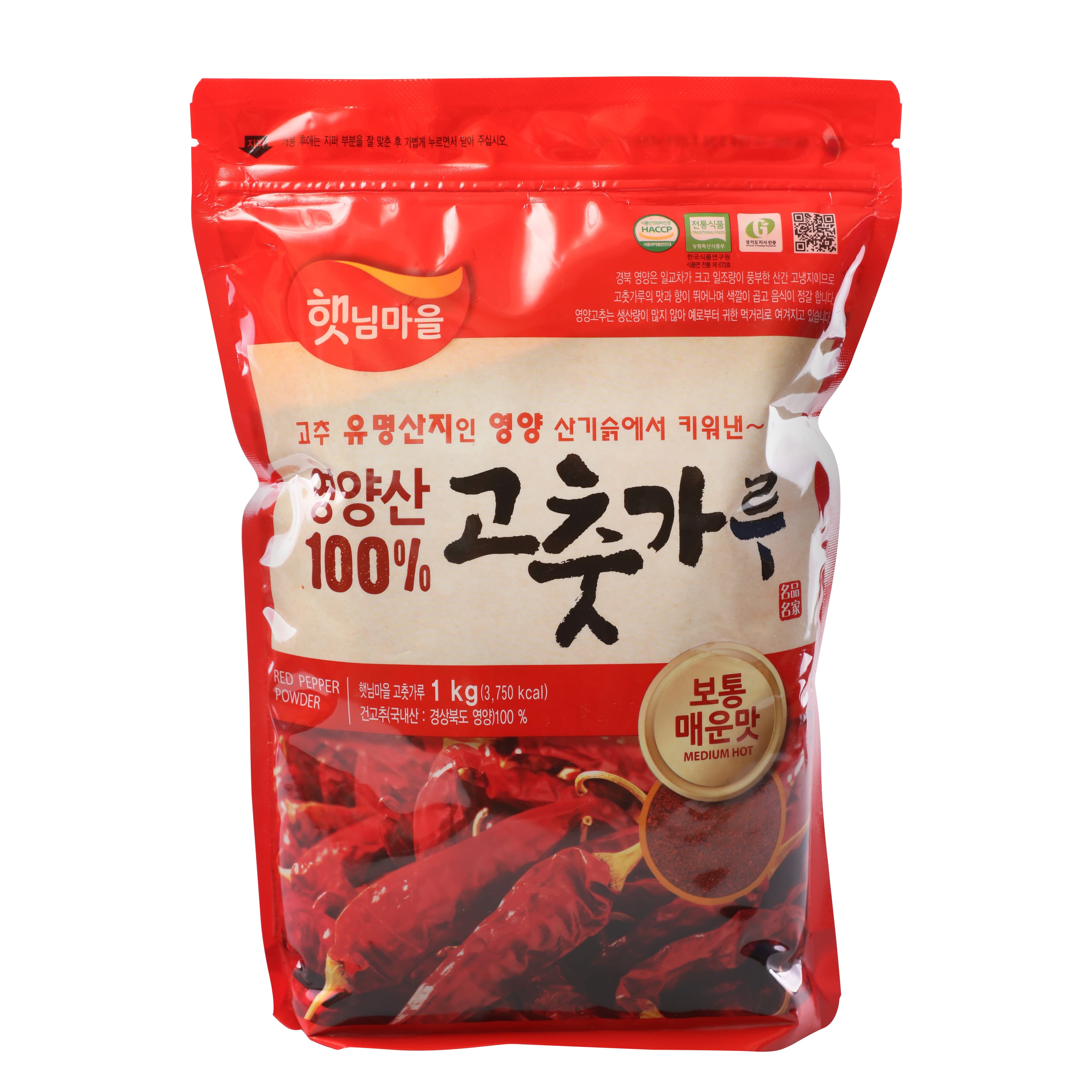 농업회사법인 주식회사 영양 F&S 햇님마을 고춧가루, 영양산, 보통 매운맛, 1kg, 1개