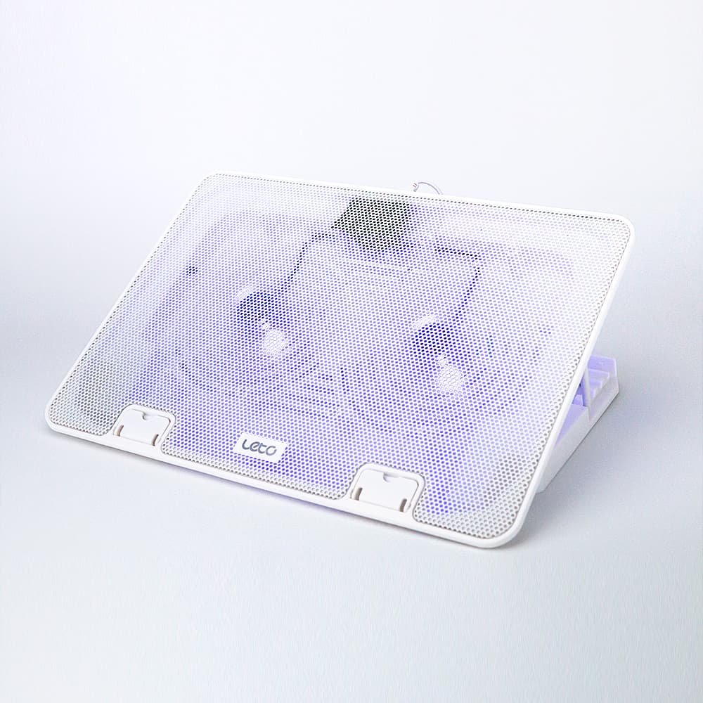(주)레토지엠에스 레토 노트북 LED 쿨러 거치대, LCS-S01, 화이트, 1개