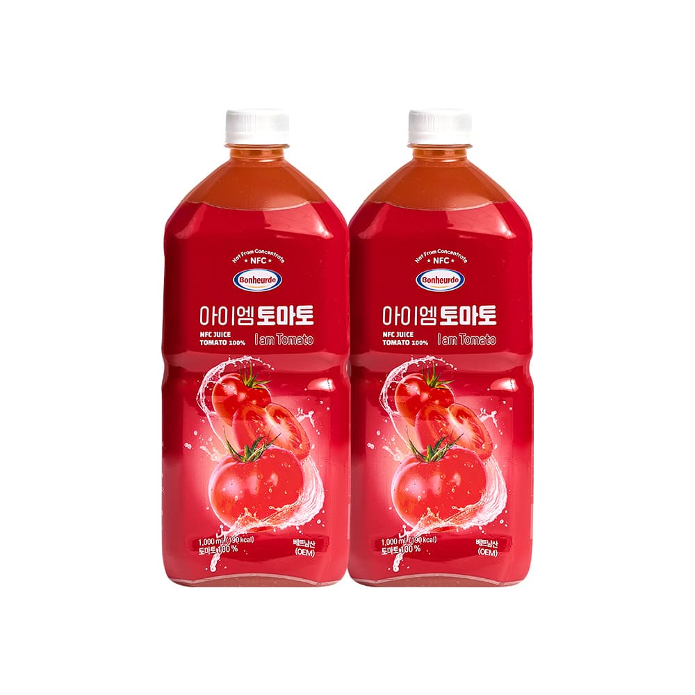 보넬드 아이엠 토마토, 1L, 2병 가격 비교 주식회사 행복을파는사람들 보넬드 아이엠 토마토, 1L, 2병