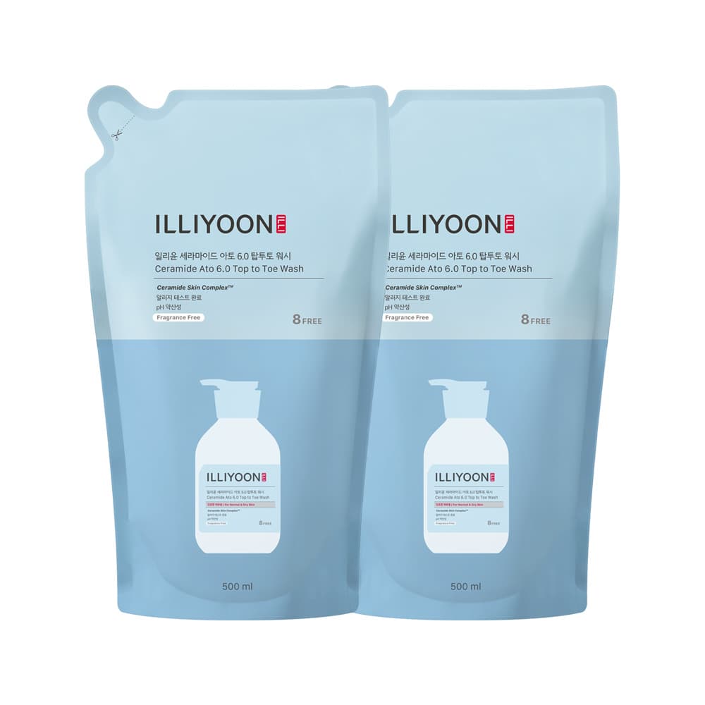 일리윤 세라마이드 아토6.0 탑투토워시 리필, 500ml, 2개 가격 비교 (주) 아모레퍼시픽 일리윤 세라마이드 아토6.0 탑투토워시 리필, 500ml, 2개