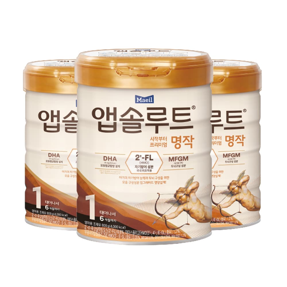 앱솔루트 시작부터 프리미엄 명작 1, 800g, 3개 가격 비교 (주)매일유업 앱솔루트 시작부터 프리미엄 명작 1, 800g, 3개